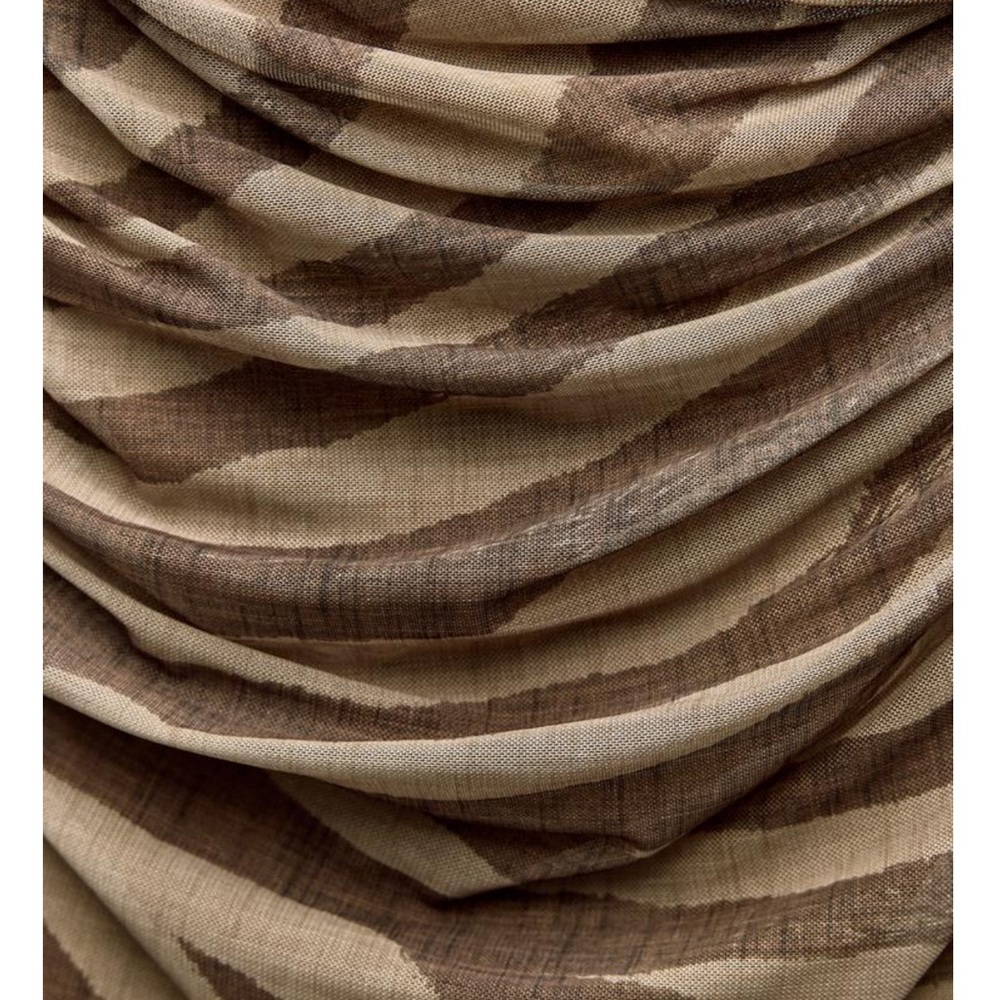 NWT Tulle Zebra Print Mini Dress Size M Medium Brown Tan - Picture 7 of 11